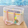 Large Clear Jelly Beach Tote,Waterproof Travel Bag