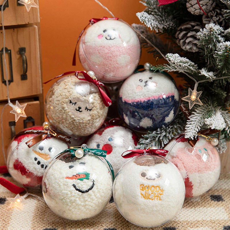 Snow Ball Globe Socks