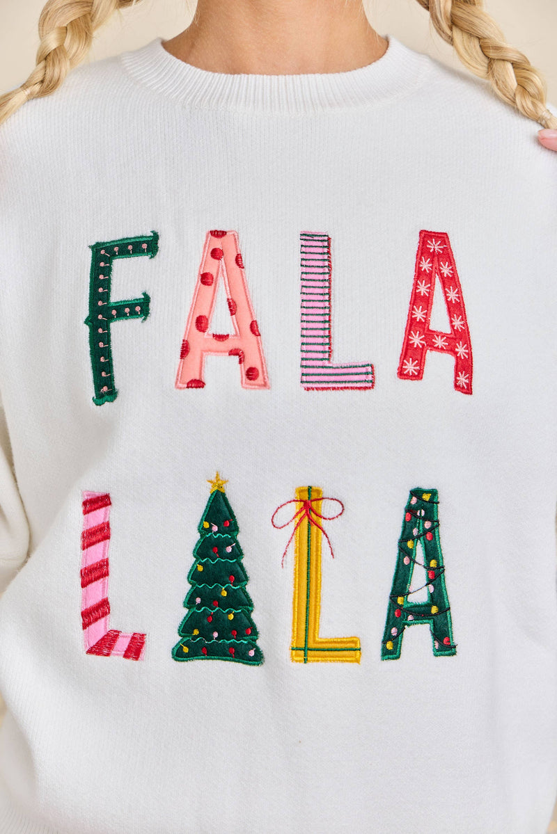 FALA LALA Christmas Knit Sweater – Festive Holiday Pullover