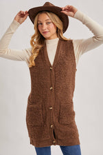 Teddy Bear Long-Lined Vest