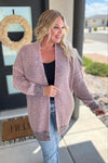 PREORDER: Contrast Trim Knit Cardigan in Four Colors