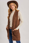 Teddy Bear Long-Lined Vest