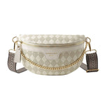 Checkered Crossbody Chest Bag