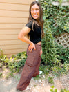 PREORDER: Archer Asymmetrical Pocket Wide Leg Cargo Pants in Two Colors