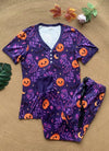 PREORDER: Halloween Pajama Jogger Set in Five Prints