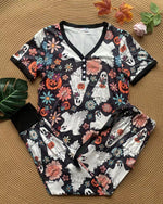 PREORDER: Halloween Pajama Jogger Set in Five Prints