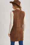 Teddy Bear Long-Lined Vest