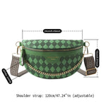 Checkered Crossbody Chest Bag