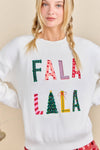 FALA LALA Christmas Knit Sweater – Festive Holiday Pullover