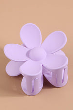 Matte Floral Hair Claw Clip