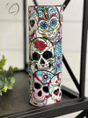 PREORDER: Sugar Skulls UV Color Changing Skinny Tumbler