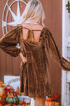 Velvet Babydoll Dress