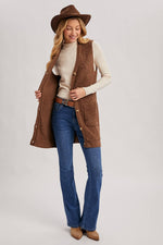 Teddy Bear Long-Lined Vest
