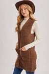 Teddy Bear Long-Lined Vest