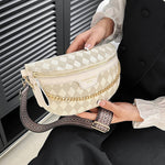 Checkered Crossbody Chest Bag