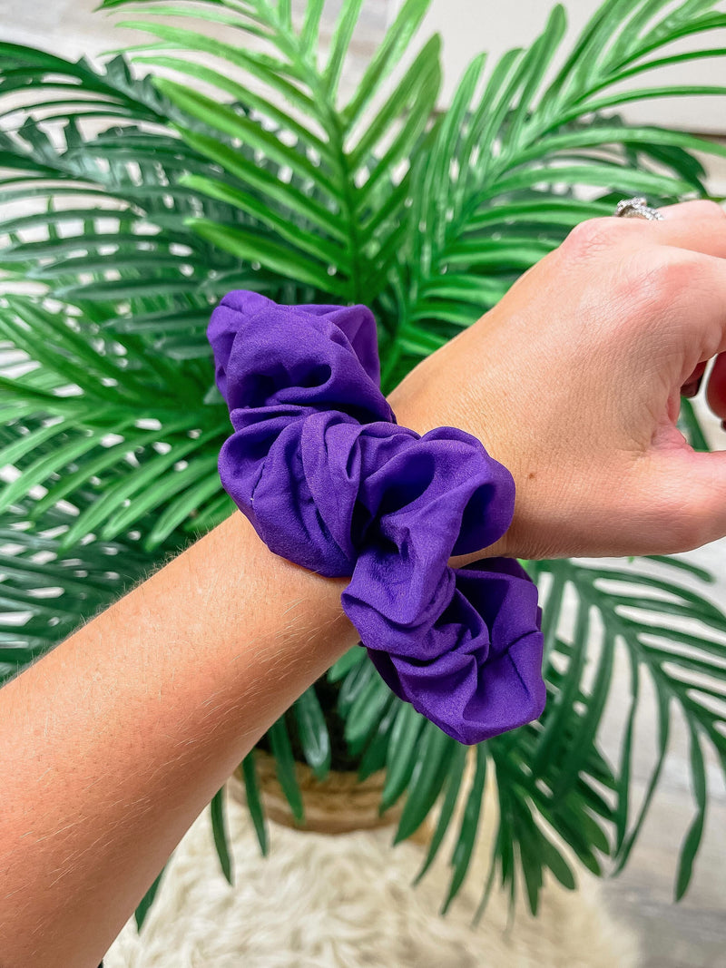 PREORDER: Game Day Solid Scrunchie in Eight Colors