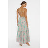 Open Back Floral Print Maxi Dress