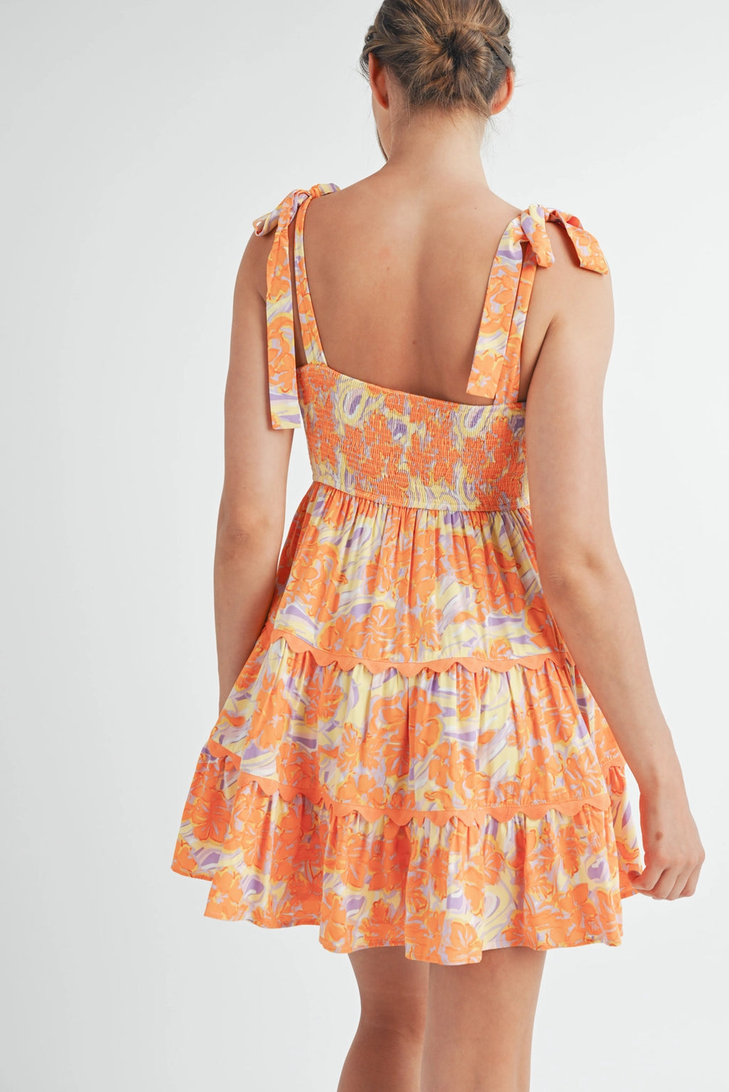 Tiered Scallop Dress