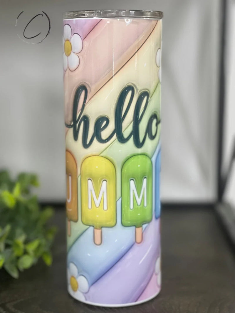 PREORDER: Hello Summer Popsicle Skinny Tumbler