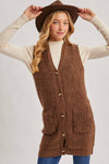 Teddy Bear Long-Lined Vest