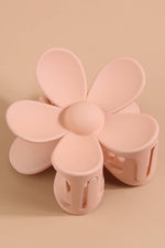 Matte Floral Hair Claw Clip