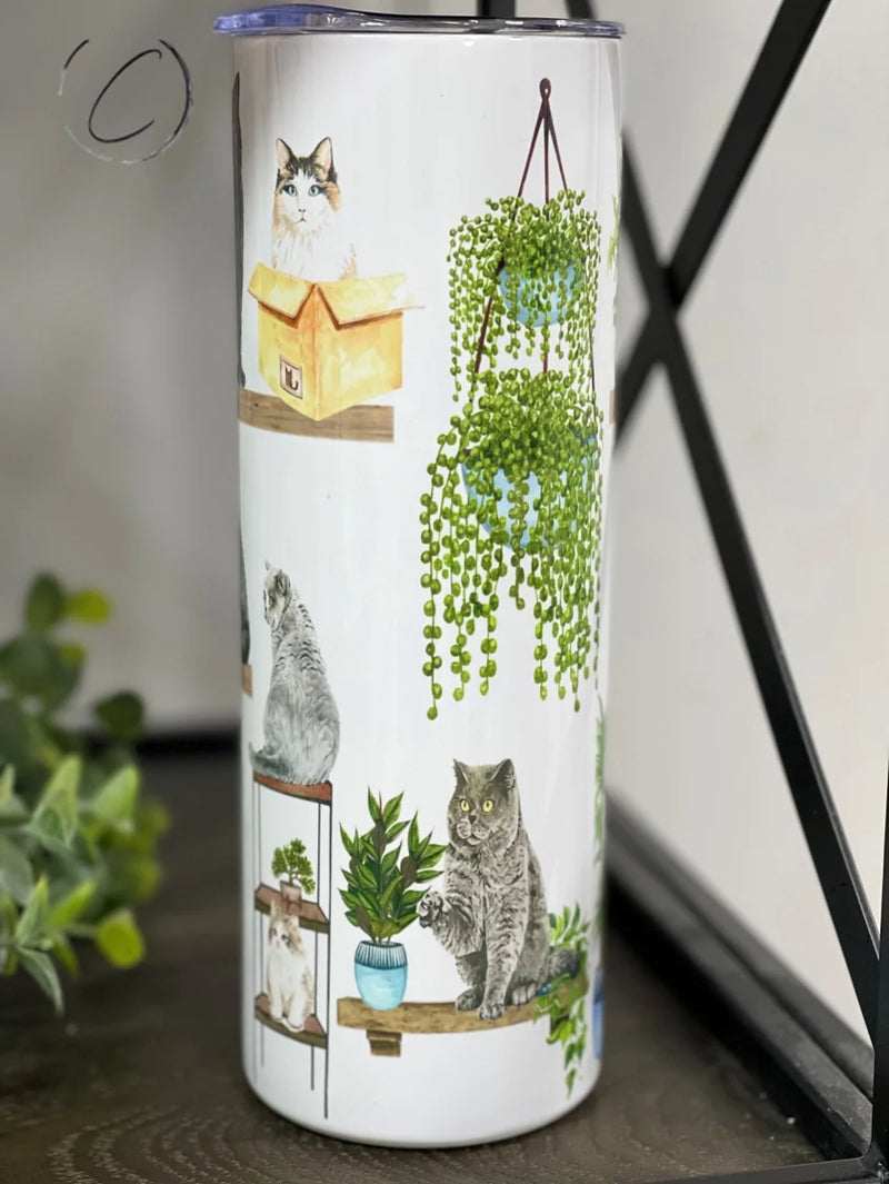 PREORDER: Crazy Cat Lady Skinny Tumbler