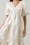 Lola Jacquard Eulalia Tiered Maxi Dress