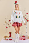 FALA LALA Christmas Knit Sweater – Festive Holiday Pullover