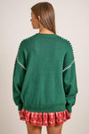 Santa Baby Green Christmas Knit Sweater – Festive Holiday