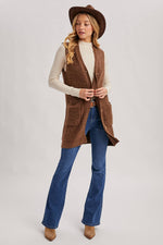 Teddy Bear Long-Lined Vest