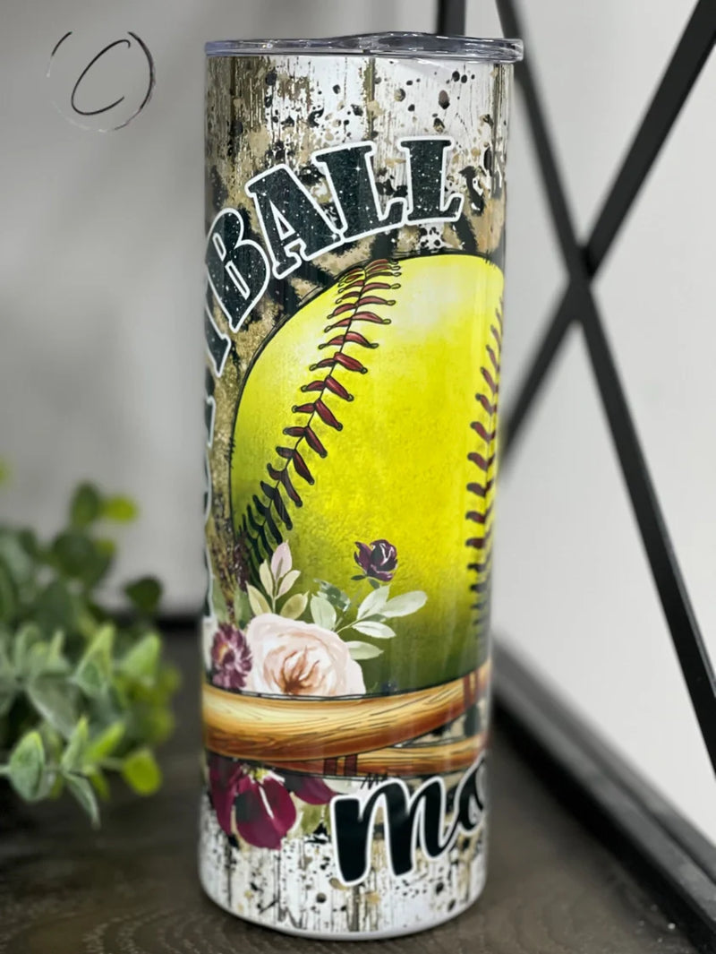 PREORDER: Softball Mom Skinny Tumbler